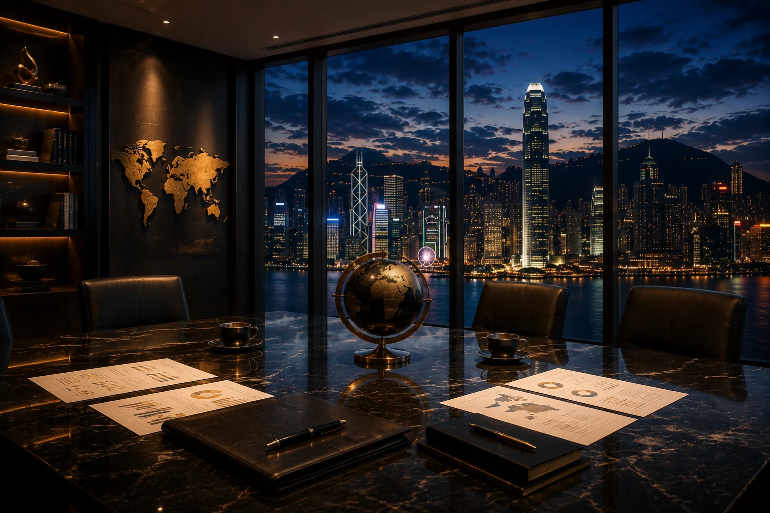 Global partnership boardroom
